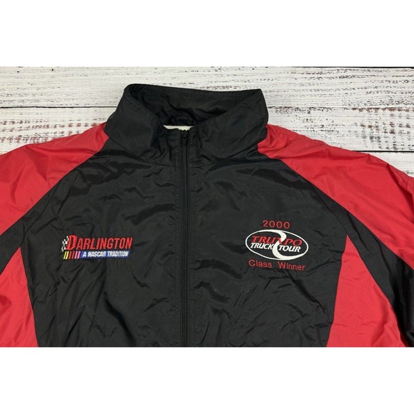 Truxpo Truck Tour Darlington Vintage Jacket Lightweight Satin NASCAR Size XXL - Picture 2 of 4